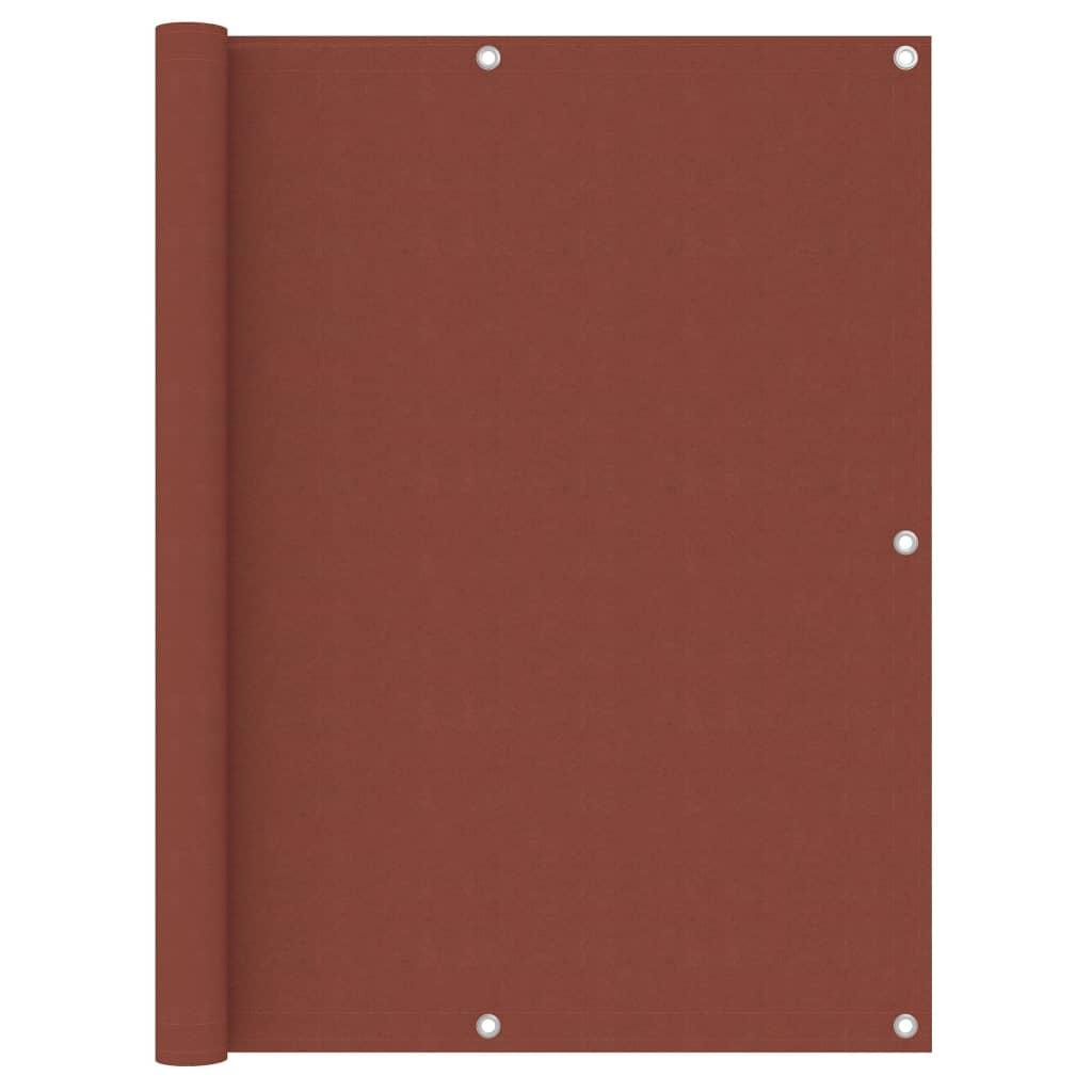 Toldo para balcón de tela oxford terracota 120x500 cm