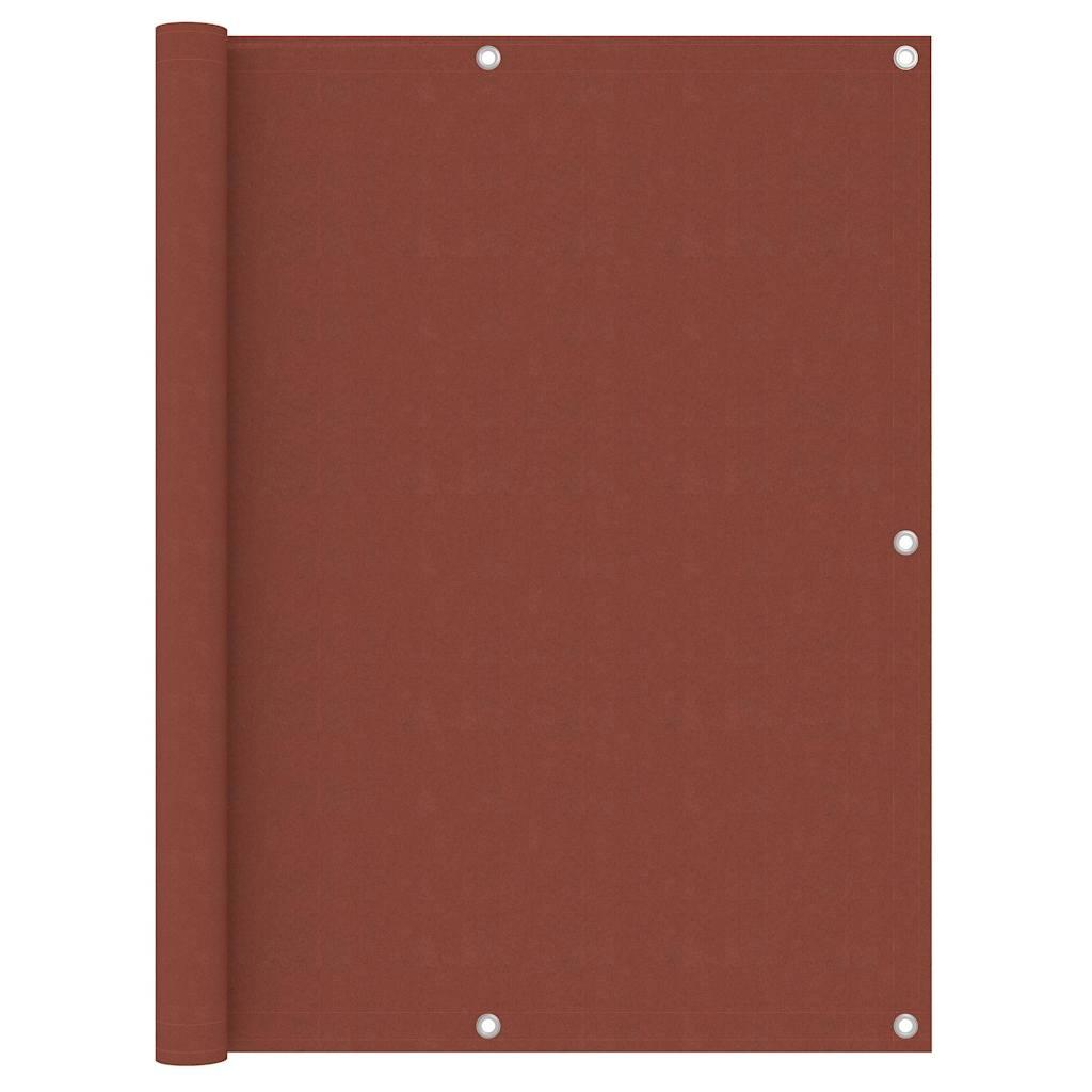 Toldo para balcón de tela oxford terracota 120x500 cm