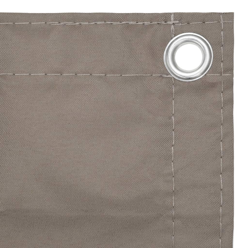 Toldo para balcón tela oxford gris antracita y blanco 75x400 cm