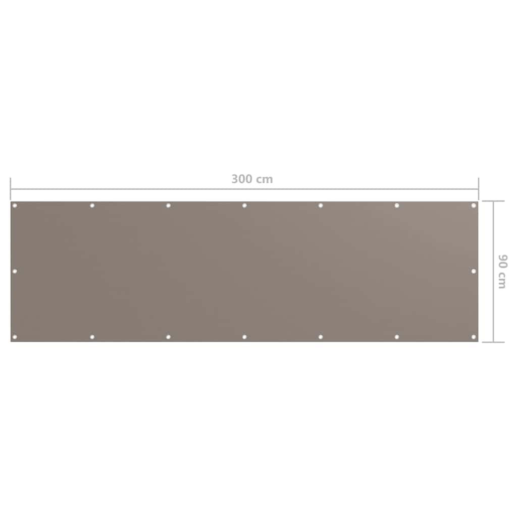 Toldo para balcón tela oxford gris antracita y blanco 90x300 cm