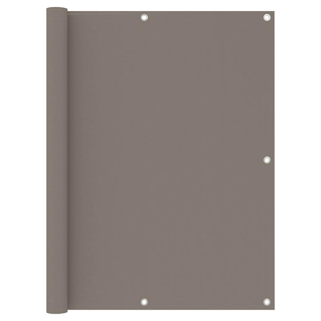Toldo para balcón tela oxford gris antracita y blanco 120x300cm