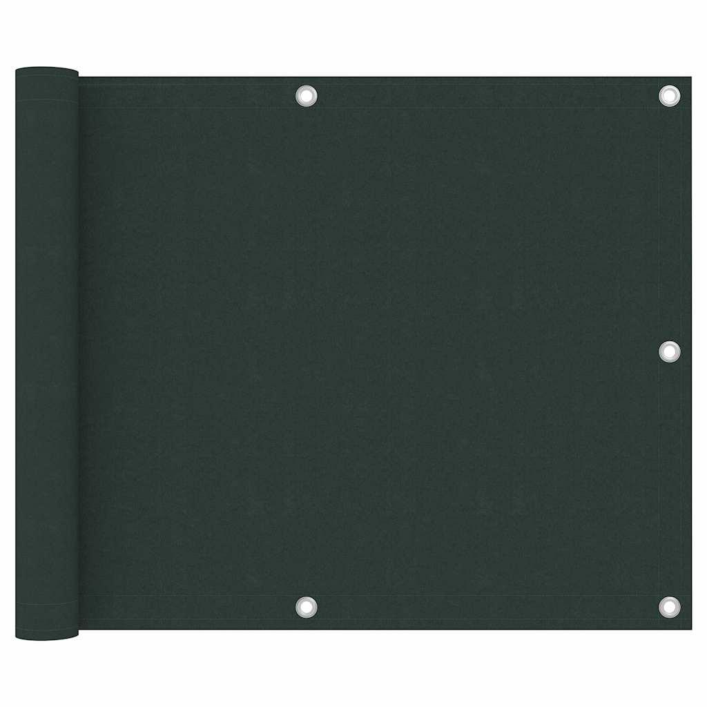 Toldo para balcón tela oxford gris antracita y blanco 75x500 cm