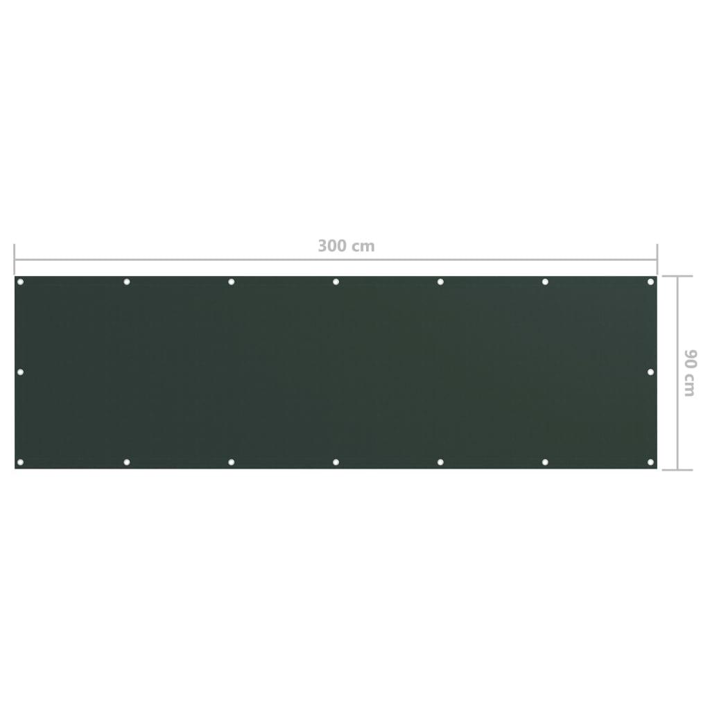Toldo para balcón tela oxford gris antracita y blanco 90x300 cm
