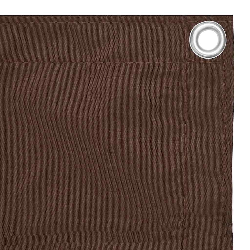 Toldo para balcón tela oxford gris antracita y blanco 75x500 cm