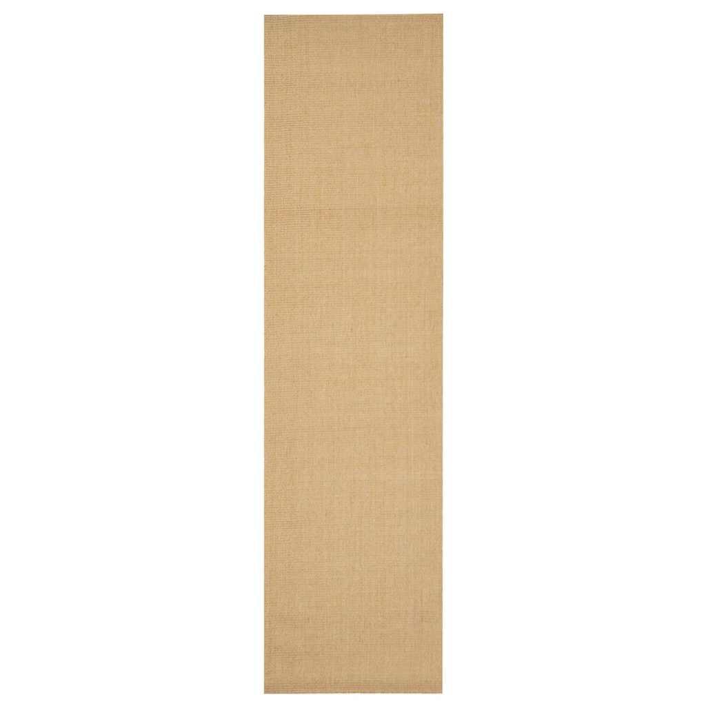 Alfombra de sisal natural 100x350 cm