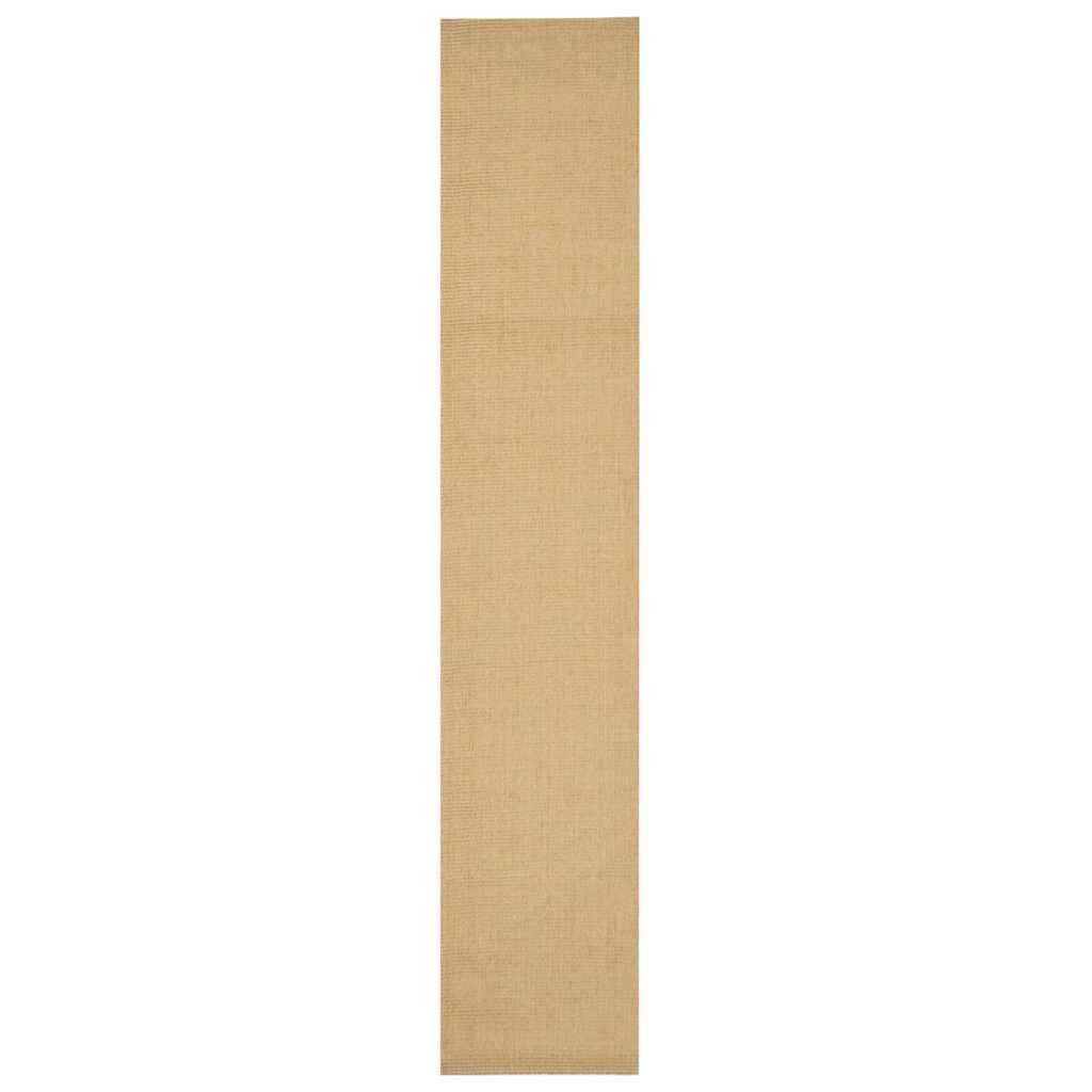 Alfombra de sisal natural 100x100 cm