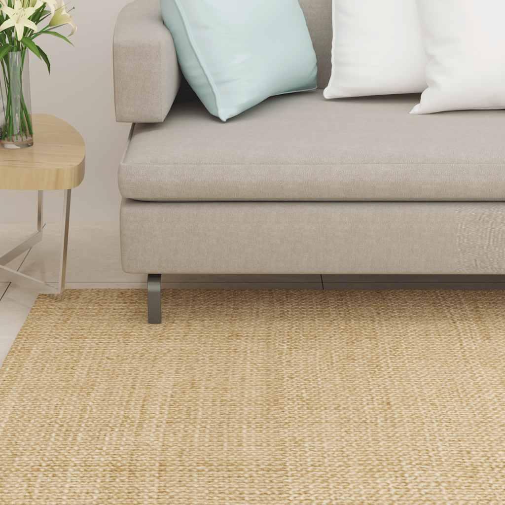 Alfombra de sisal natural 100x150 cm