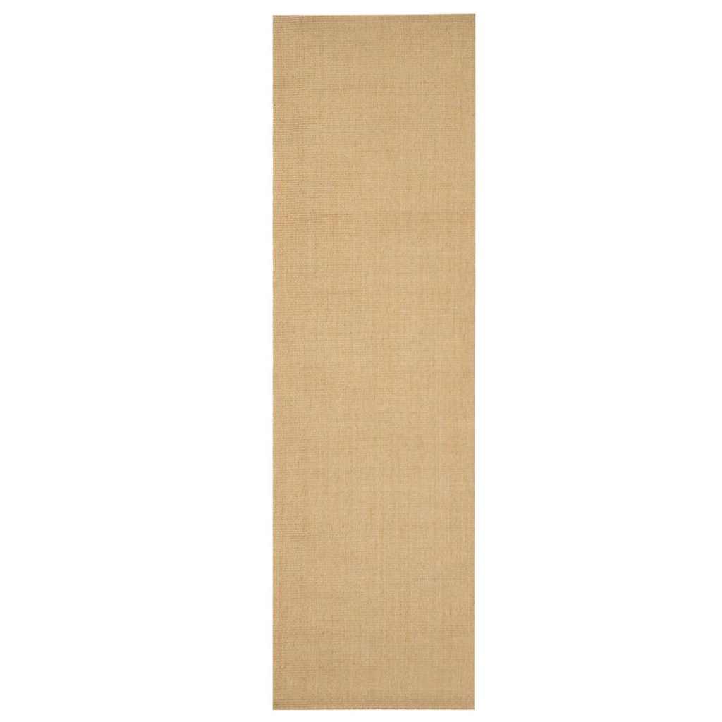 Alfombra de sisal natural 100x100 cm
