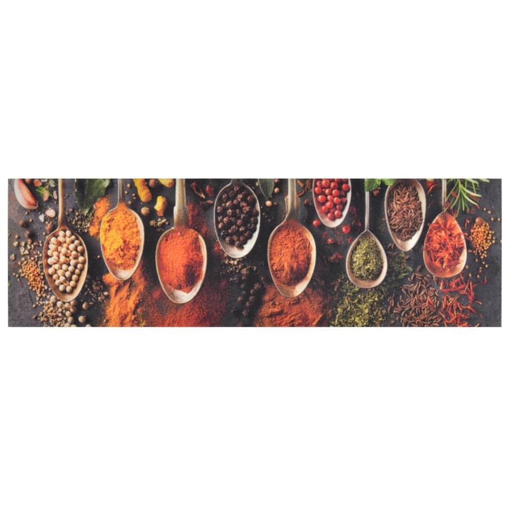 Alfombra de cocina lavable terciopelo cuchara especias