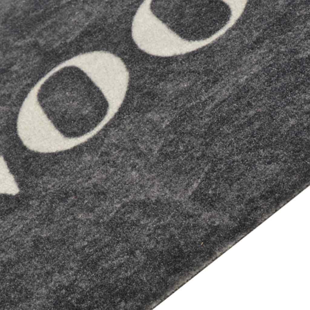 Alfombra de cocina lavable terciopelo Cooking negro 60x180 cm