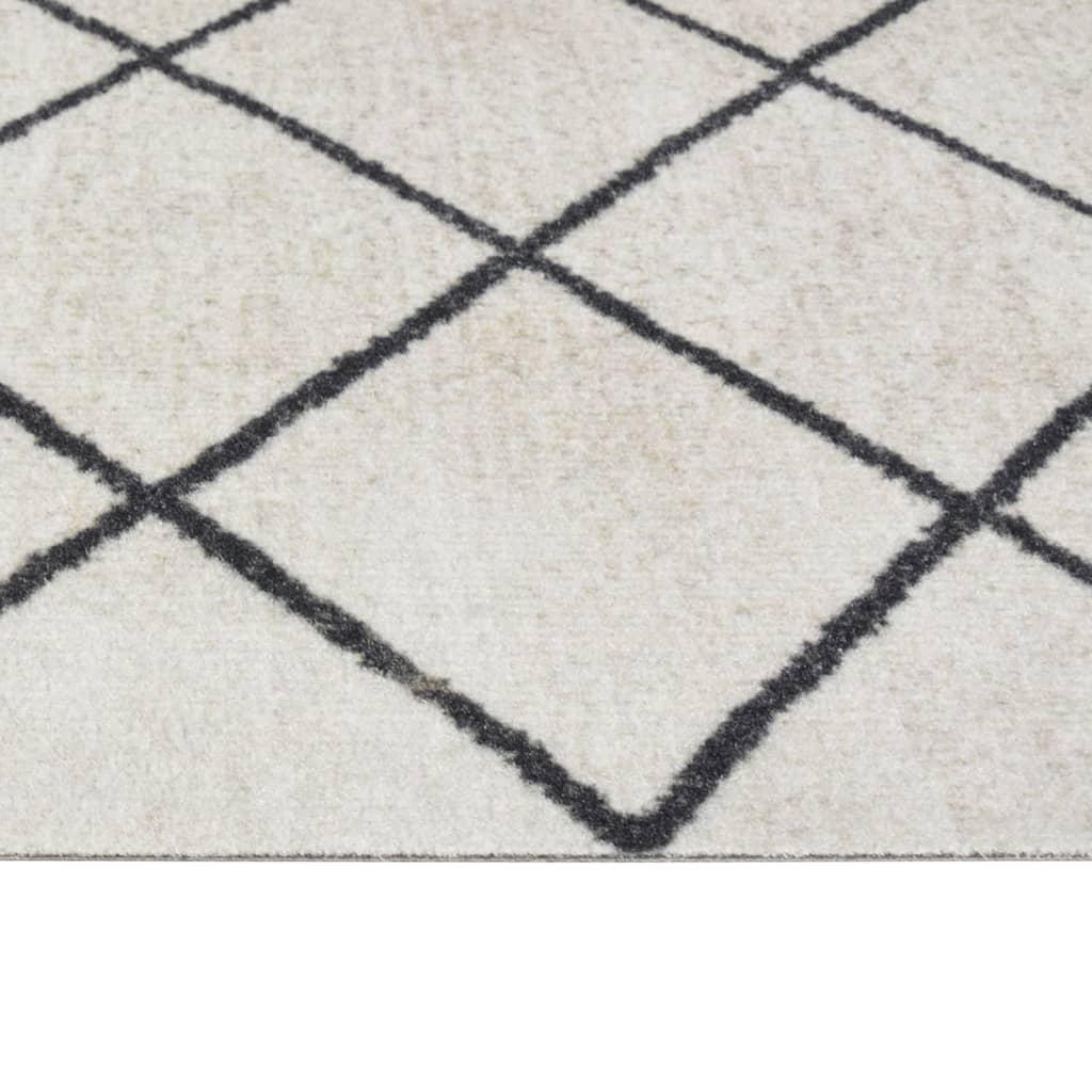 Alfombra de cocina lavable terciopelo cuadrados 45x150 cm