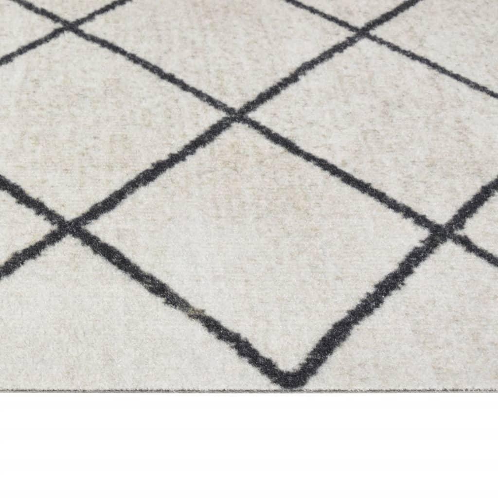 Alfombra de cocina lavable terciopelo cuadrados 45x150 cm