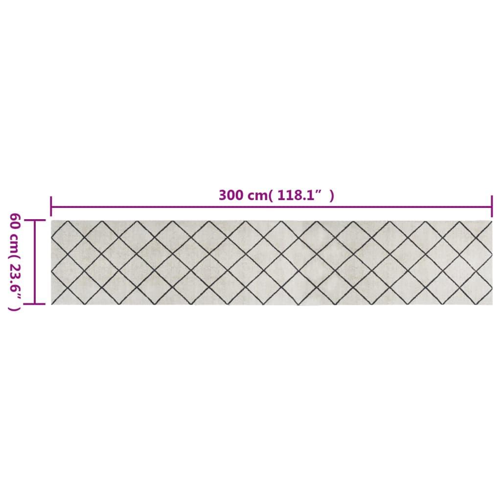 Alfombra de cocina lavable terciopelo cuadrados 45x150 cm