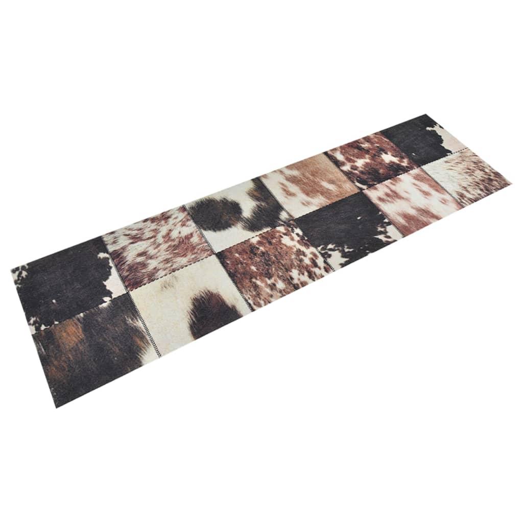 Alfombra de cocina lavable terciopelo piel