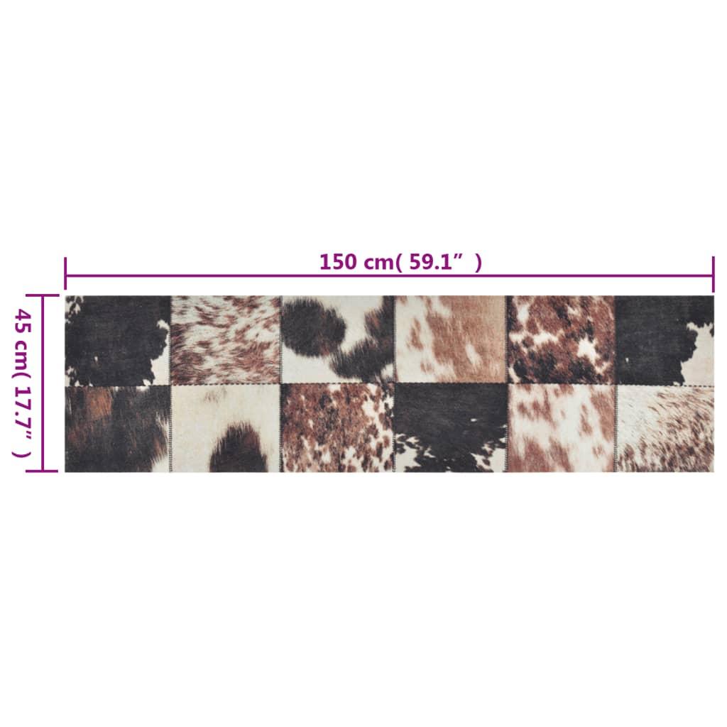 Alfombra de cocina lavable terciopelo piel