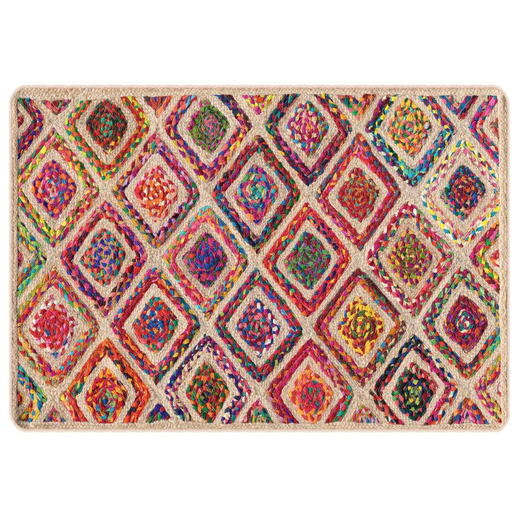 Alfombra lavable negro y blanco 190x300 cm