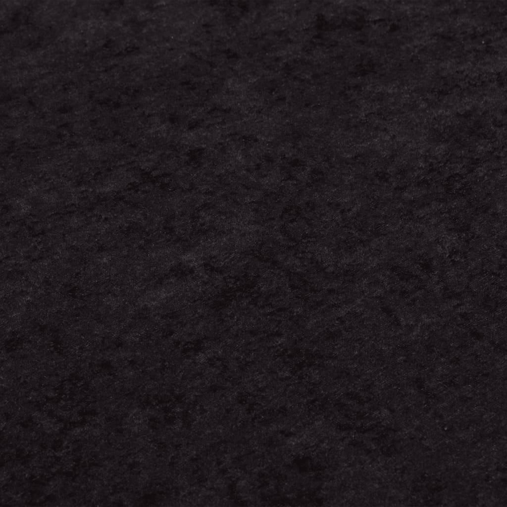 Alfombra lavable negro y blanco 120x180 cm