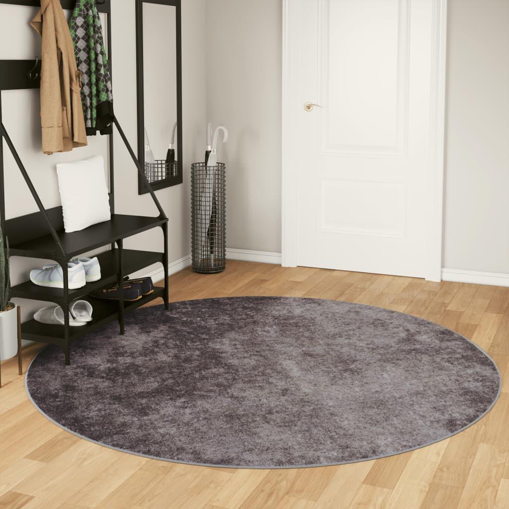 Alfombra lavable negro y blanco 120x180 cm