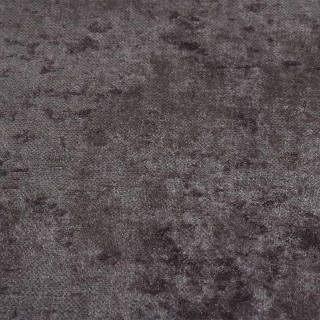 Alfombra lavable negro y blanco 120x180 cm