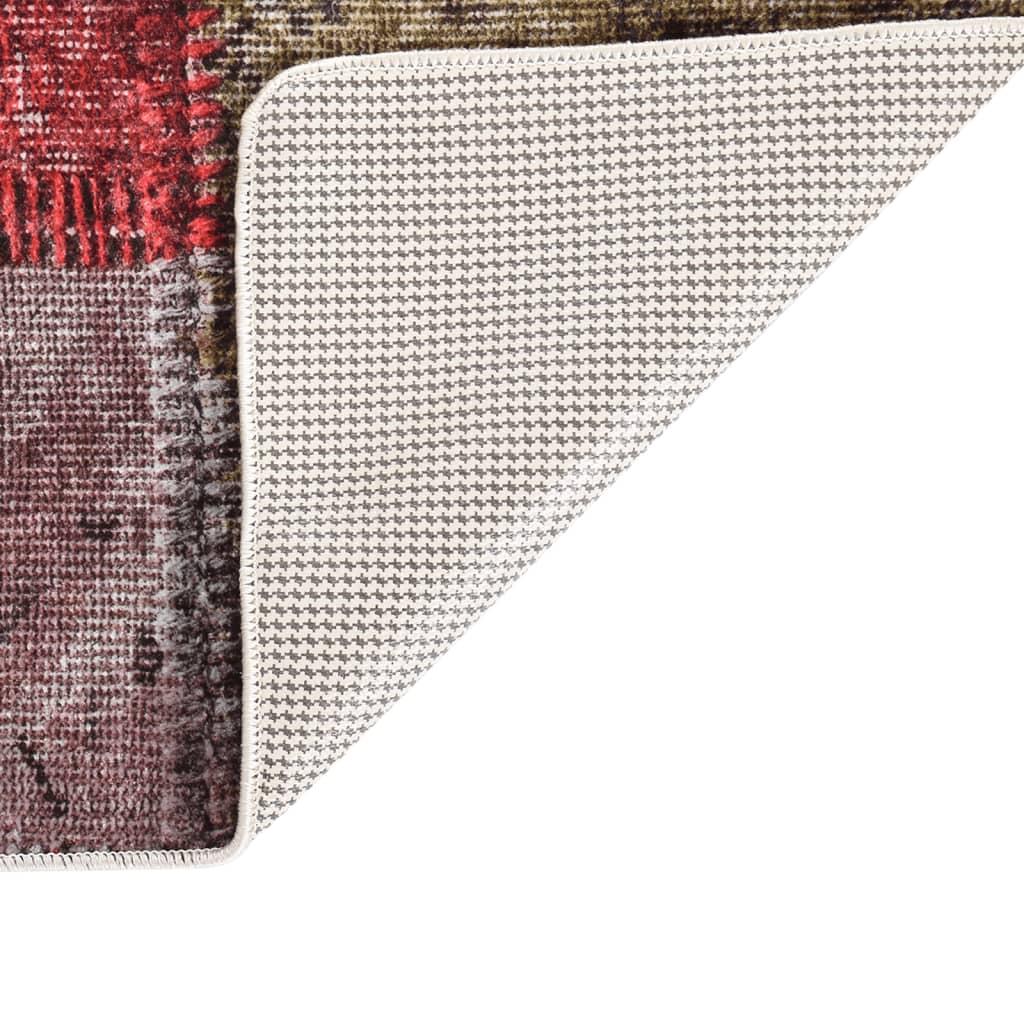 Alfombra lavable negro y blanco 160x230 cm