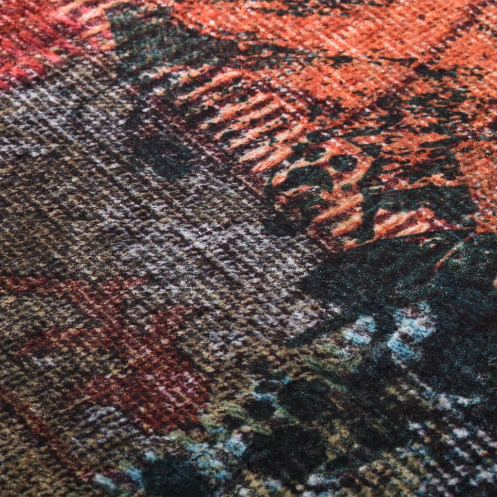 Alfombra lavable negro y blanco 160x230 cm