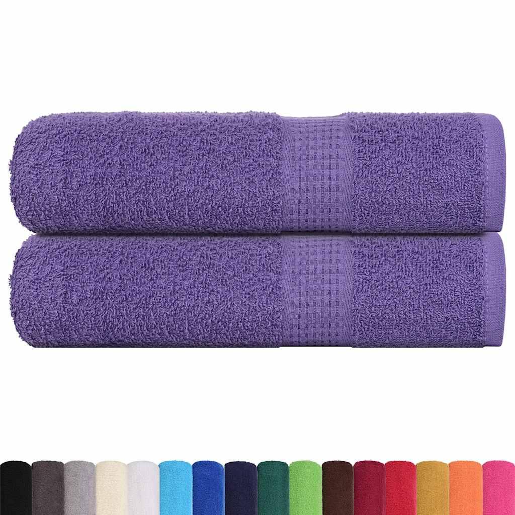 Toallas de mano FROGN 2 uds morado 50x100 cm 360 g/m²