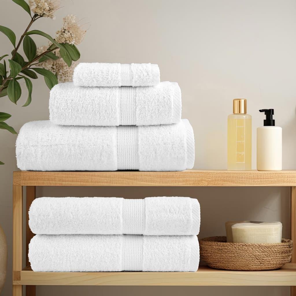 Toallas de mano premium SOLUND, 2 uds, blancas, 30 x 30 cm, 600 g/m²