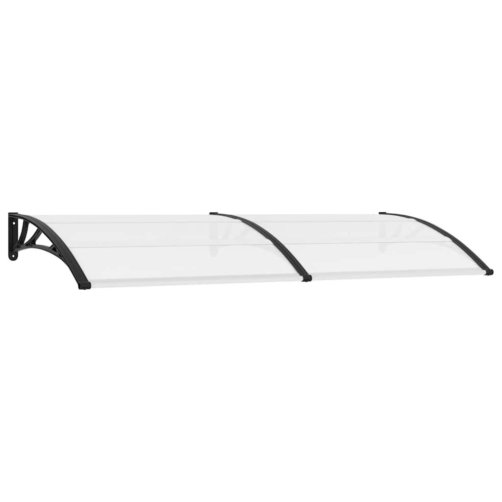 Marquesina para puerta PC gris y transparente 200x75 cm