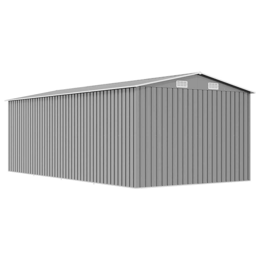 Caseta de jardín metal antracita 257x298x178 cm