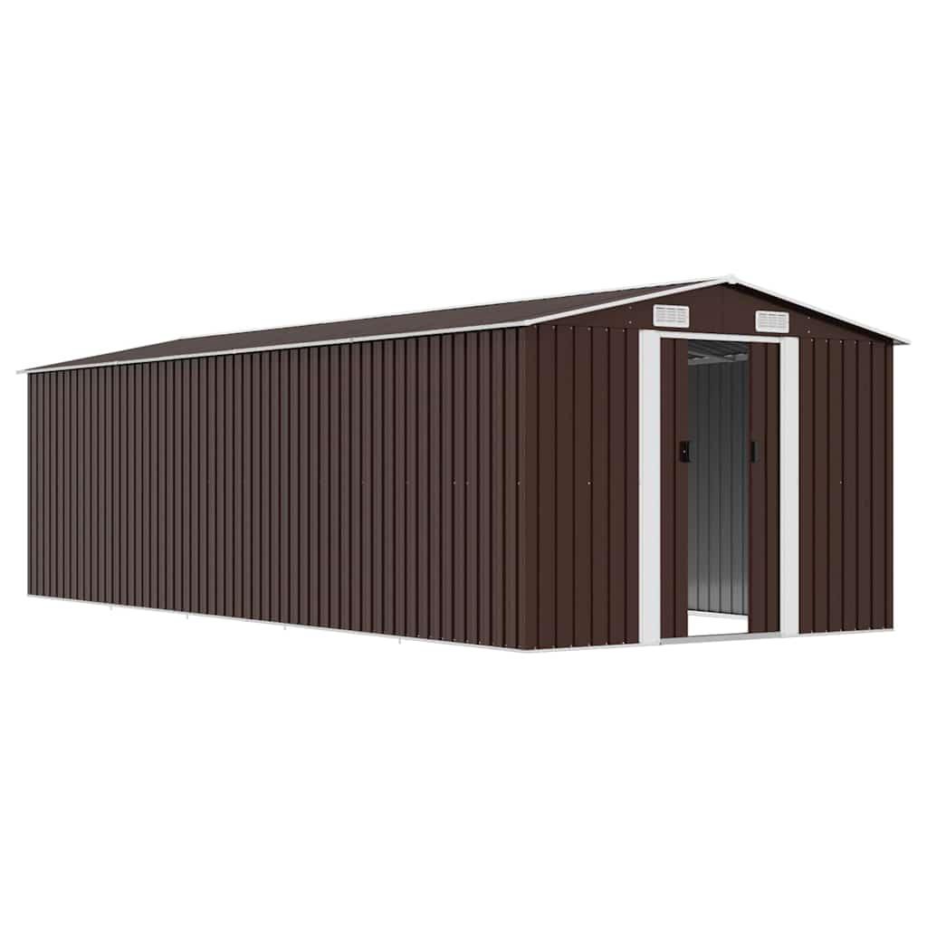 Caseta de jardín metal antracita 257x298x178 cm