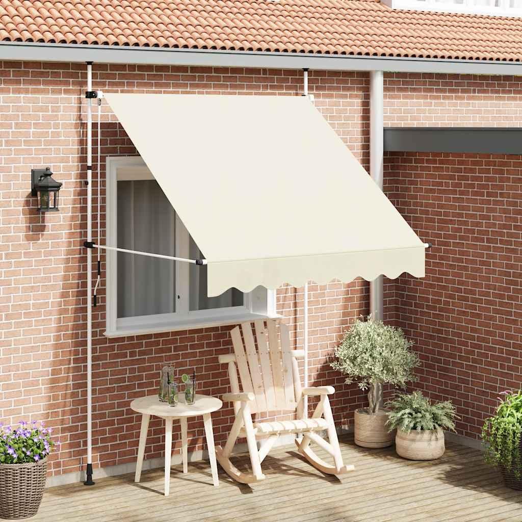 Toldo retráctil de operación manual gris antracita 100 cm