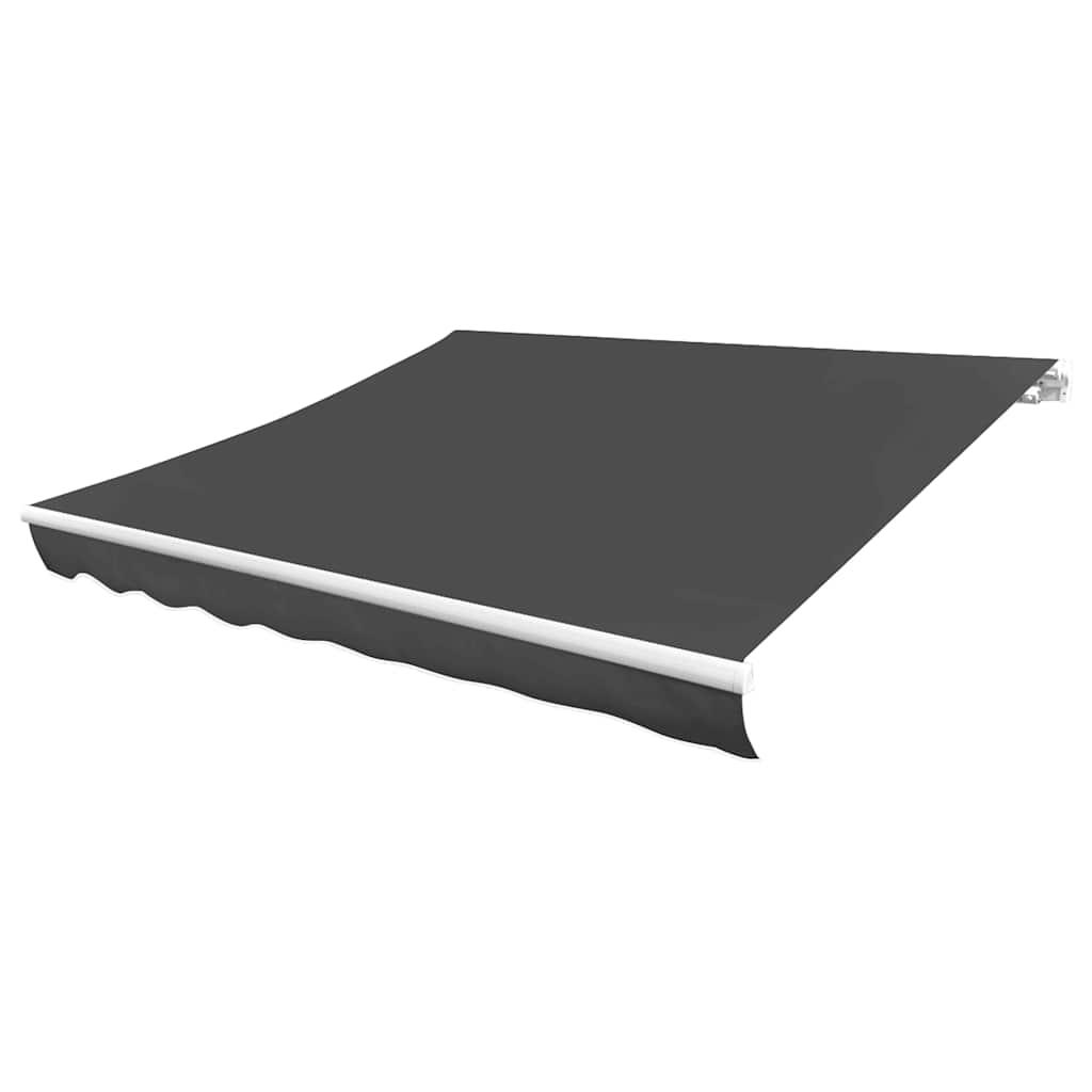 Tela de repuesto para toldo gris antracita 400x350 cm poliéster