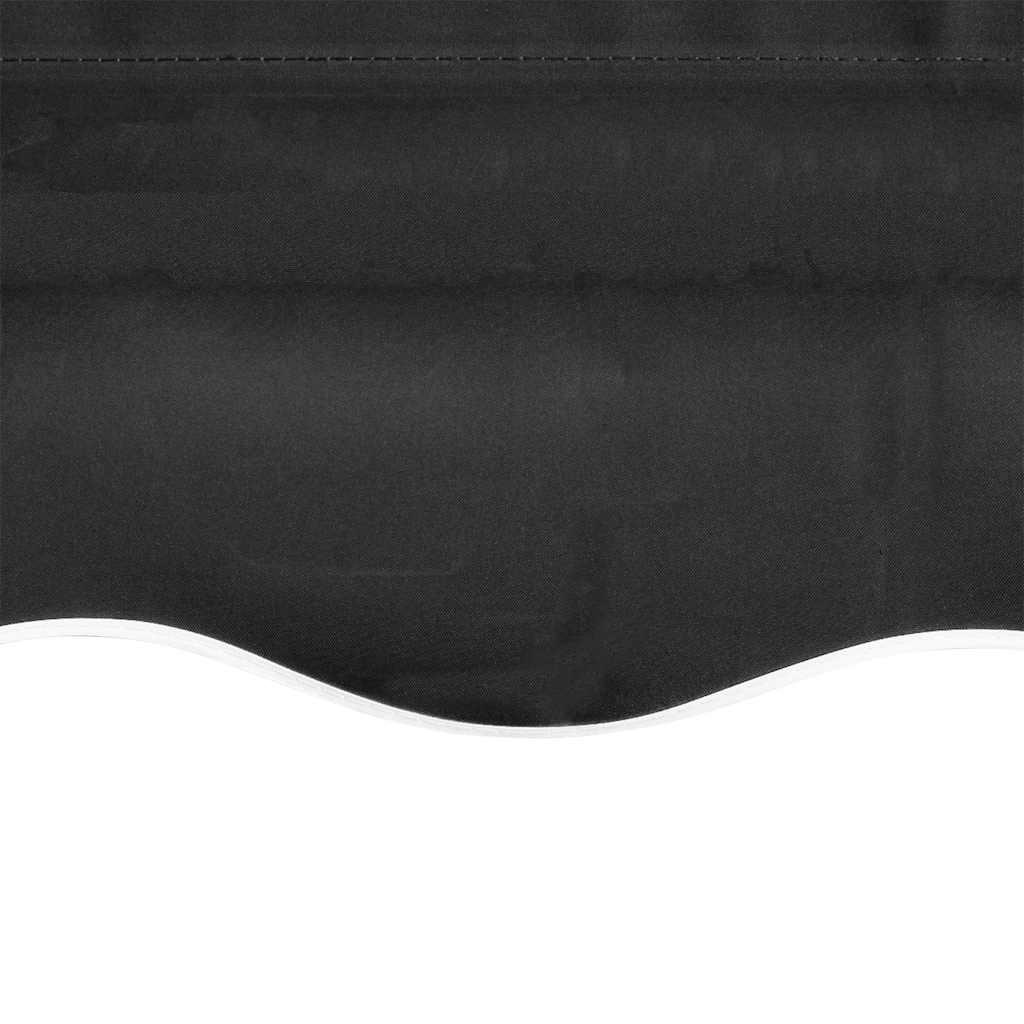 Tela de repuesto para toldo gris antracita 400x350 cm poliéster