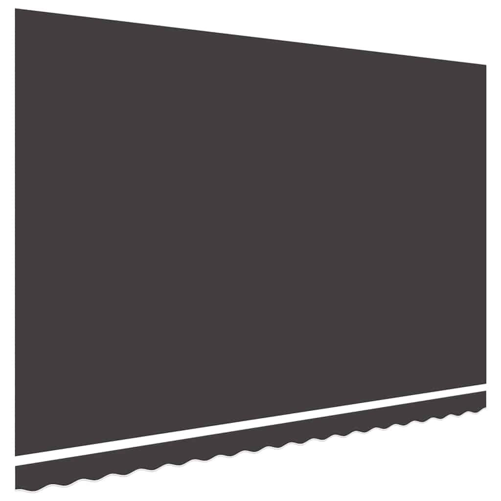 Tela de repuesto para toldo gris antracita 400x350 cm poliéster
