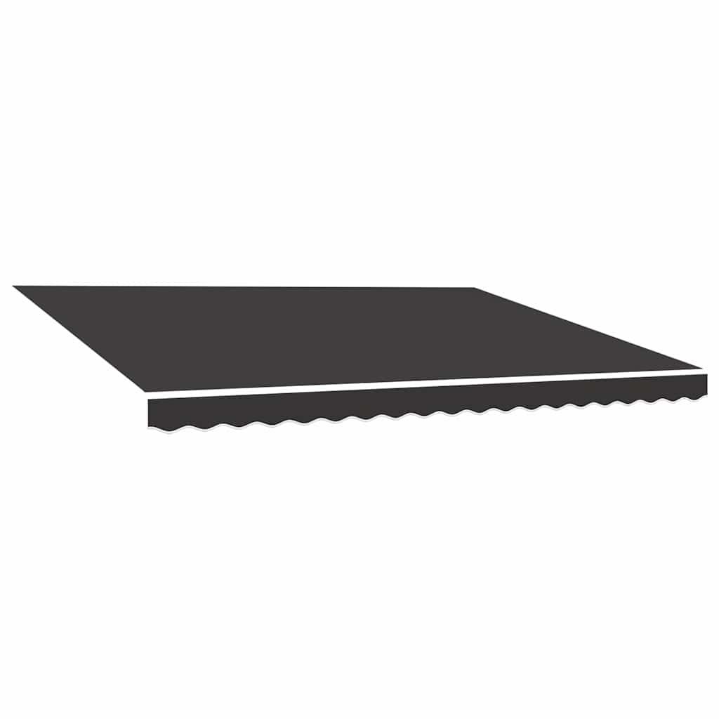 Tela de repuesto para toldo gris antracita 400x350 cm poliéster