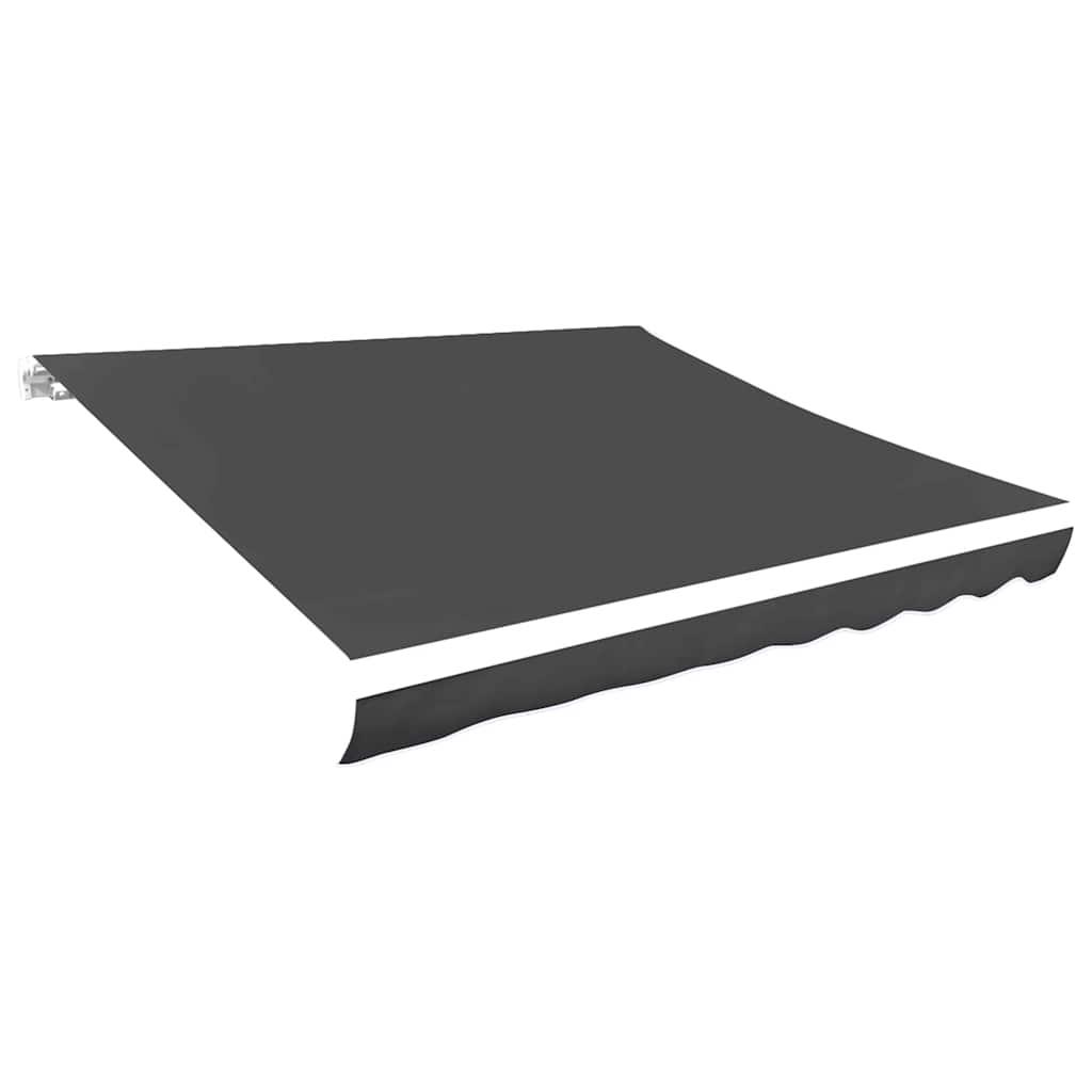Tela de repuesto para toldo gris antracita 400x350 cm poliéster