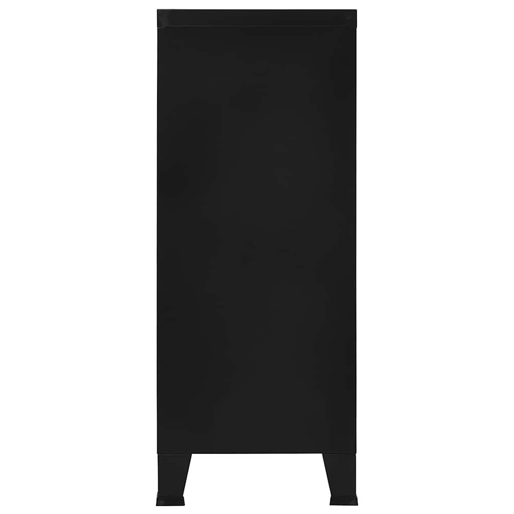 Baúl de almacenaje industrial acero antracita 90x40x100 cm