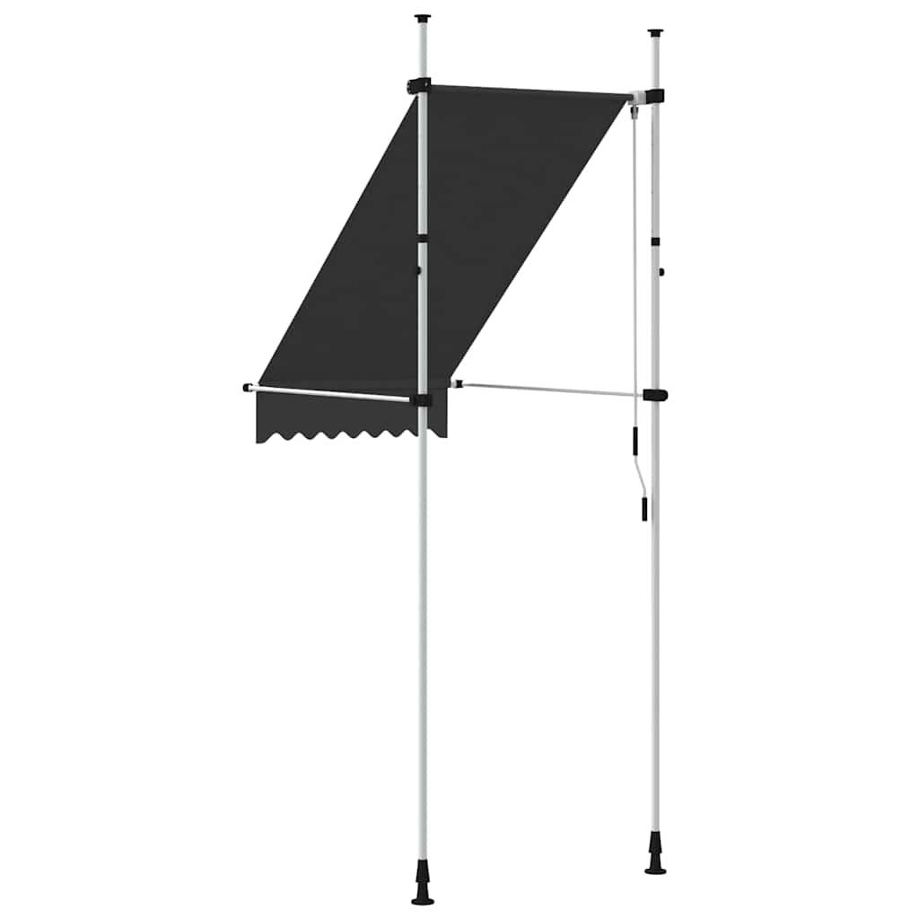 Toldo retráctil de operación manual gris antracita 100 cm