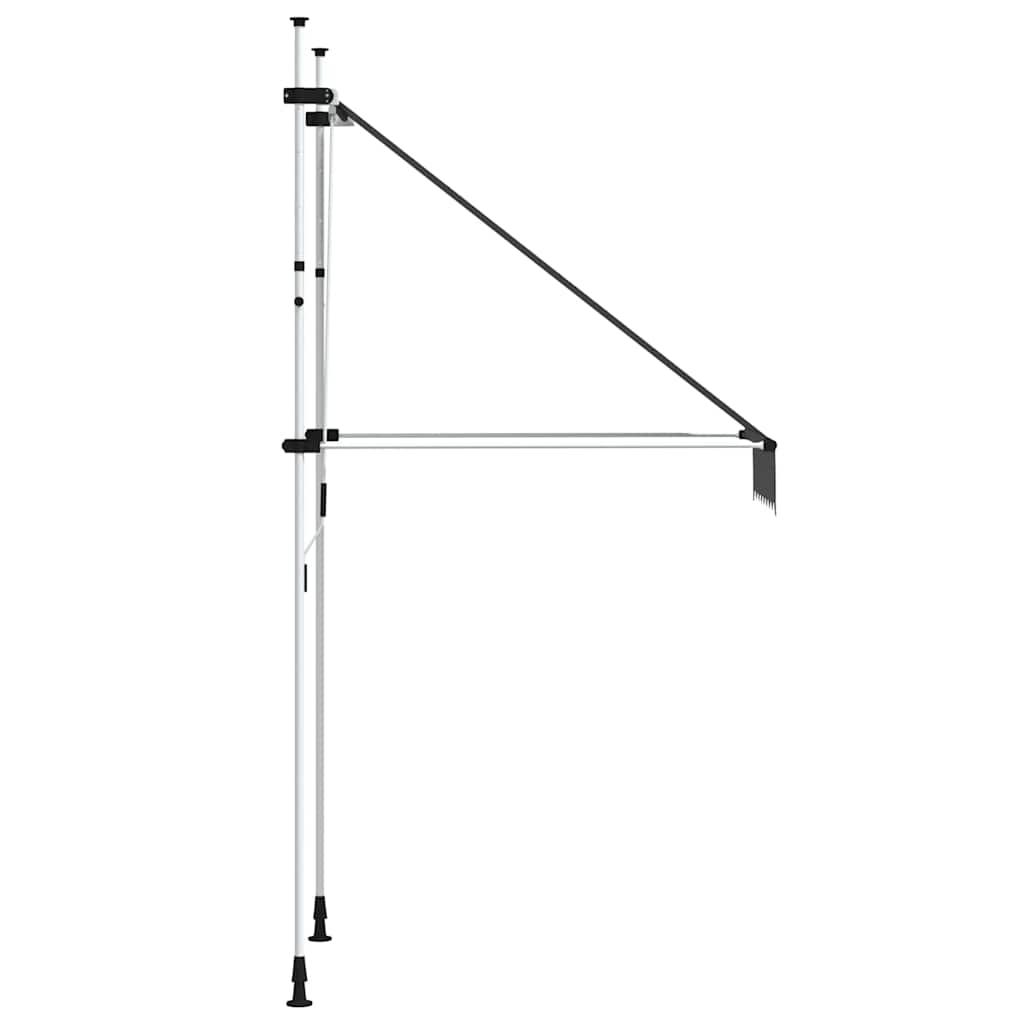Toldo retráctil de operación manual gris antracita 100 cm