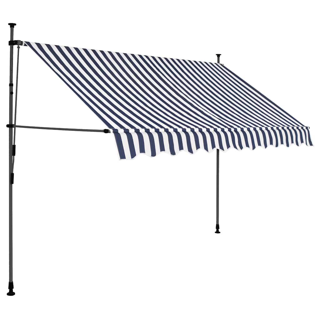 Toldo manual retráctil con LED