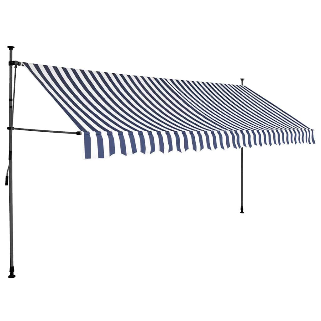 Toldo manual retráctil con LED