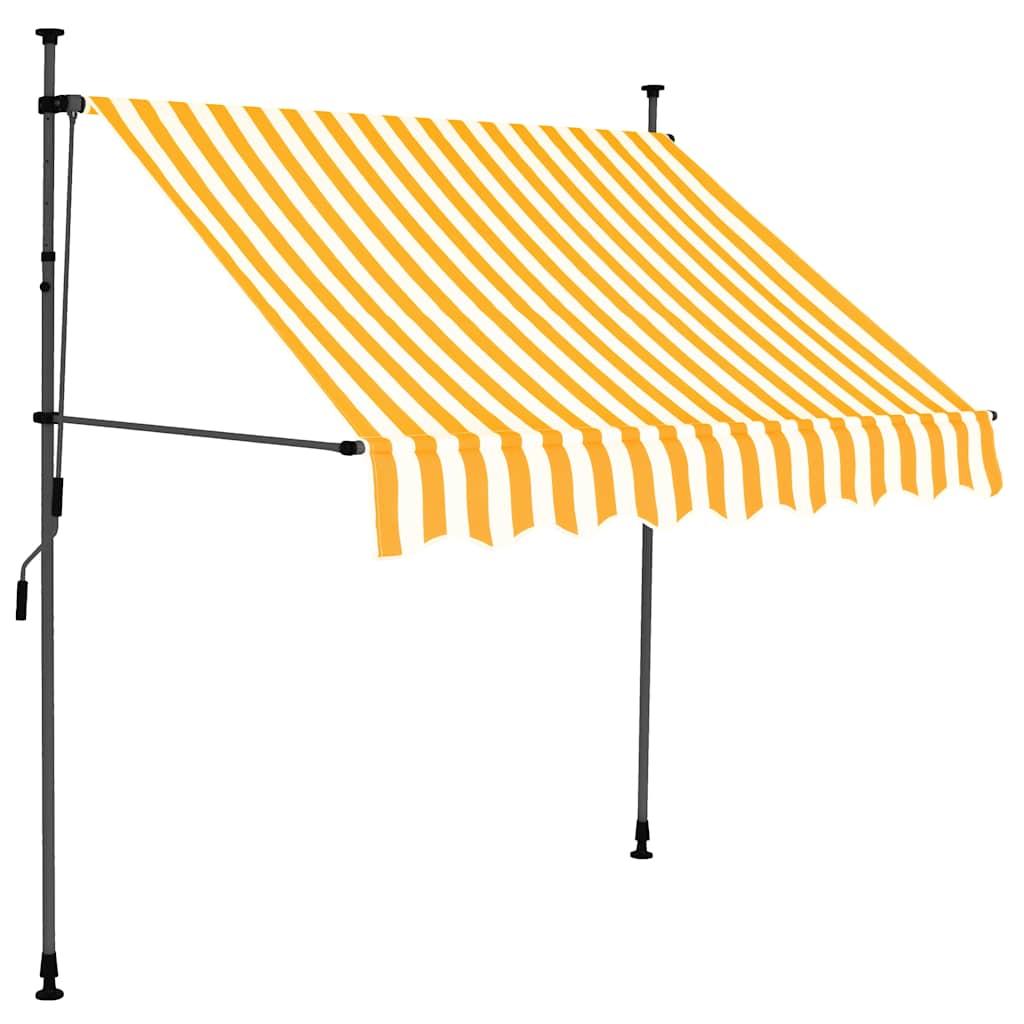 Toldo manual retráctil con LED