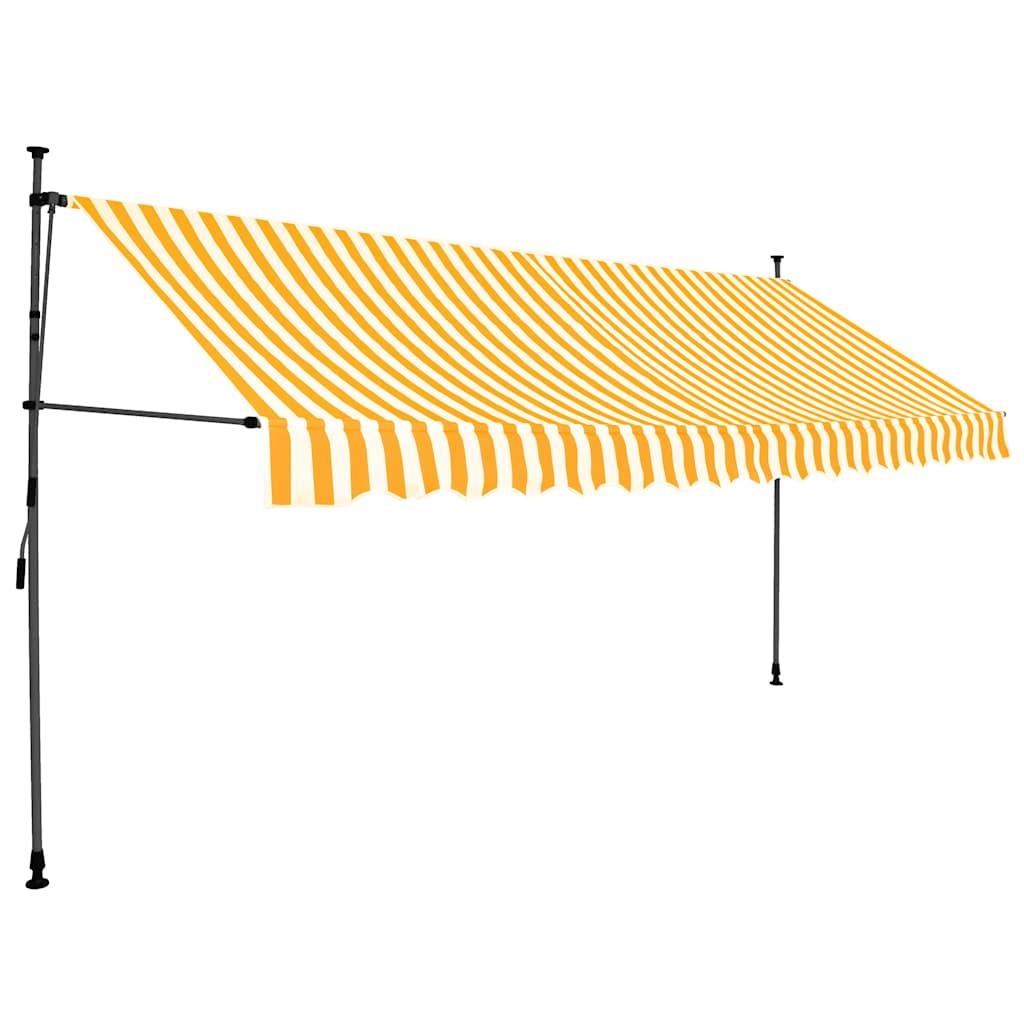 Toldo manual retráctil con LED