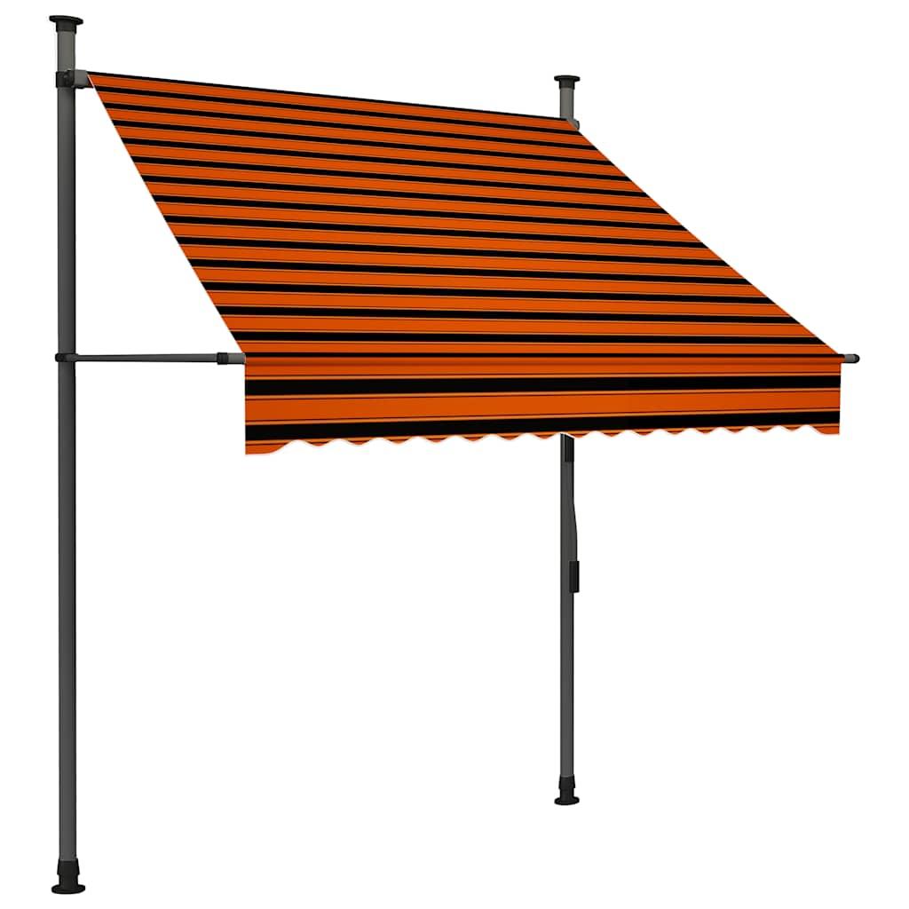 Toldo manual retráctil con LED