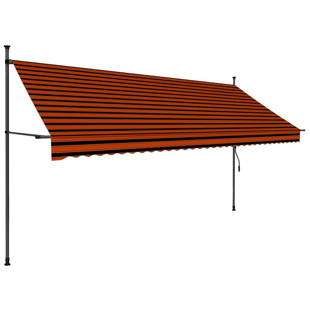 Toldo manual retráctil con LED