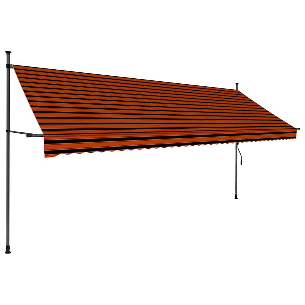 Toldo manual retráctil con LED