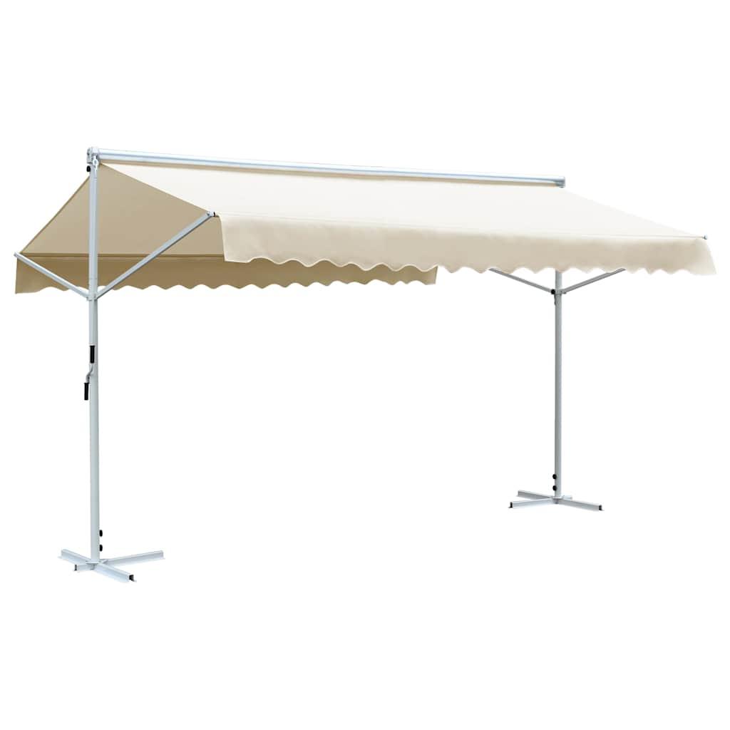 Toldo de pie independiente gris antracita 500x300 cm