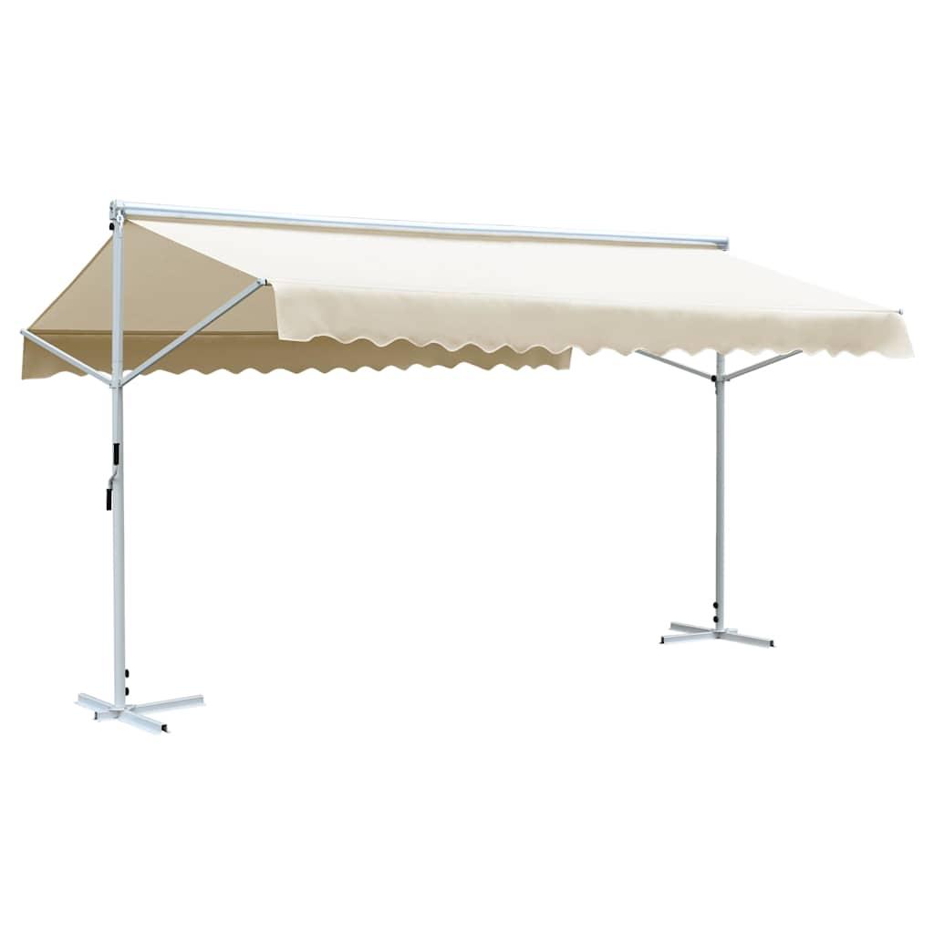 Toldo de pie independiente gris antracita 500x300 cm