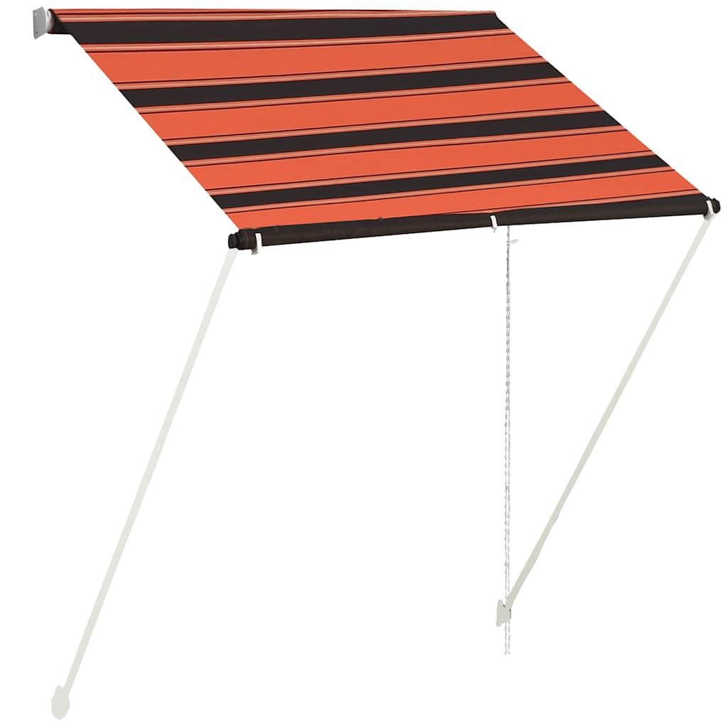 Toldo retráctil Amarillo y Naranja 300 x 250 x 165 cm