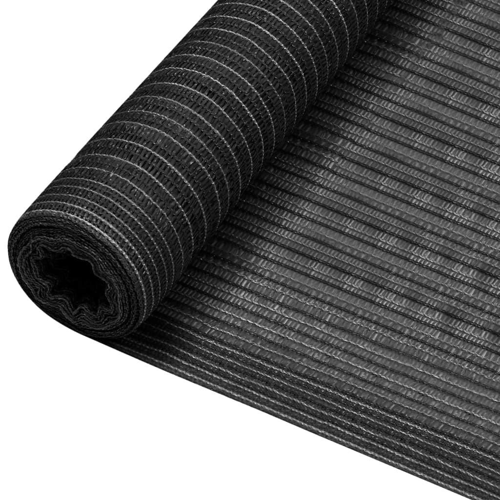 Red de privacidad HDPE gris antracita y blanco 1x10 m 150 g/m²